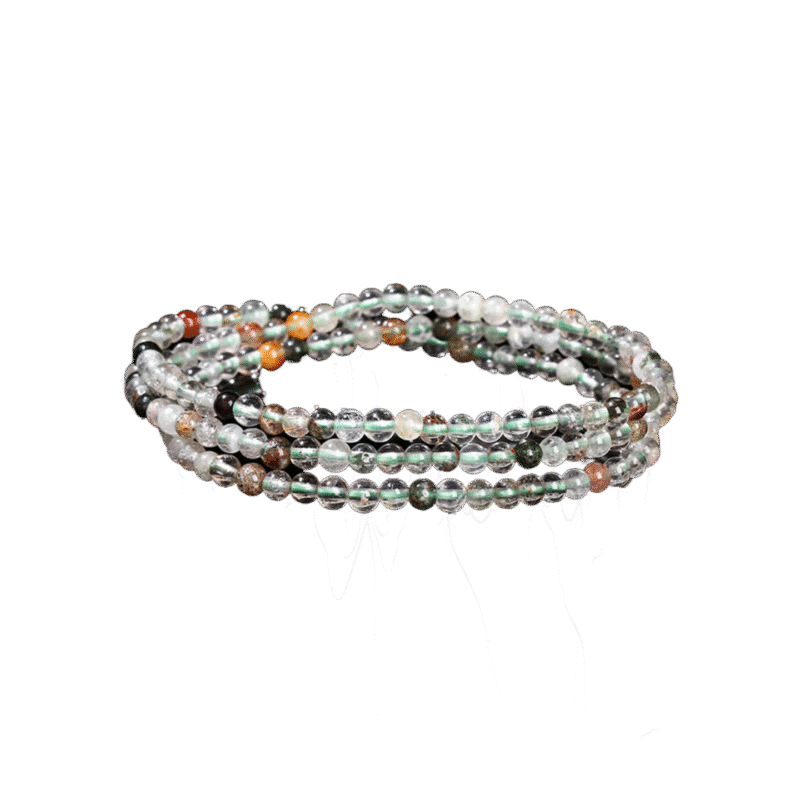 3 Circles Natural Crystal Bracelets - Multi Styles Gemstone Beads Bracelet for Women Men, Purple Yellow White Quartz Yoga Energy Jewelry - Image 3