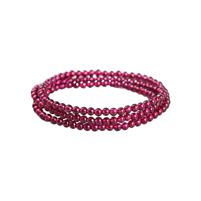 3 Circles Natural Crystal Bracelets - Multi Styles Gemstone Beads Bracelet for Women Men, Purple Yellow White Quartz Yoga Energy Jewelry