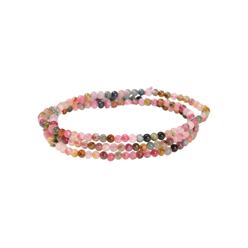 3 Circles Natural Crystal Bracelets - Multi Styles Gemstone Beads Bracelet for Women Men, Purple Yellow White Quartz Yoga Energy Jewelry - Image 2