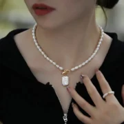 100% Natural Freshwater Pearl 14K Gold Filled Female Pendant Necklace Jewelry For Women Birthday Gifts New Style 2024