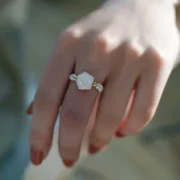 100% Natural Freshwater Pearl Trendy Rose Flower 14K Gold Filled Ladies Ring Jewelry For Women Wedding Gifts No Fade