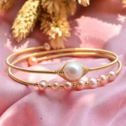New Style Natural Freshwater Pearl 14K Gold Filled Female Bangle Jewelry For Women Birthday Gifts Hot Sell No Fade