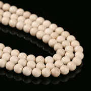 4 6 8 10 12mm Natural White Coral Stone Bead Round Loose Spacer for Handmade DIY Jewelry Making Bracelets Necklaces Accessories