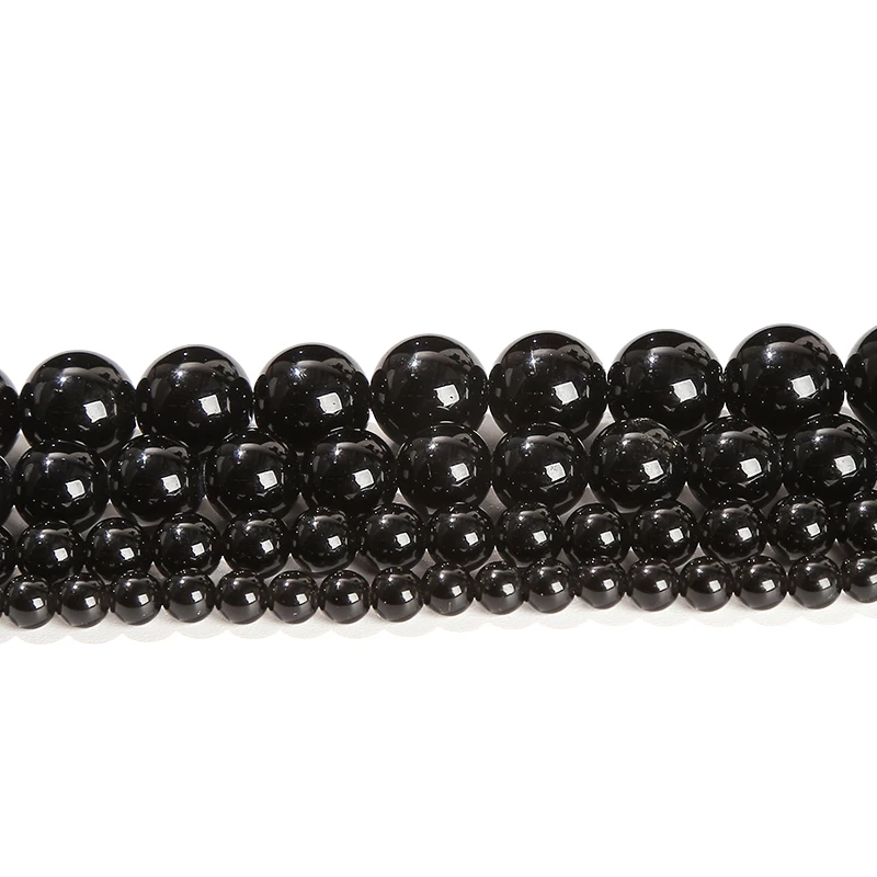 4 6 8 10mm Natural Stone Black Obsidian Bead Polished Round Loose Spacer Bead For Jewelry Making Diy Necklace Bracelet Accessory - Image 6