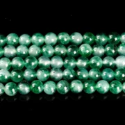 High Quality Green Moss Grass Chalcedony Beads Round Loose Spacer Bead for Jewelry Making Bracelet Necklace Accessory 15" Inch