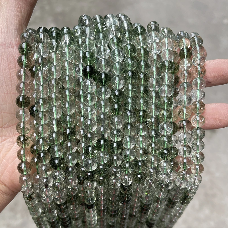 High Quality Synthetic Green Ghost K9 Crystal Beads Round Loose Spacer Beads for Jewelry Making Bracelet Accessory DIY Handmade - Image 4