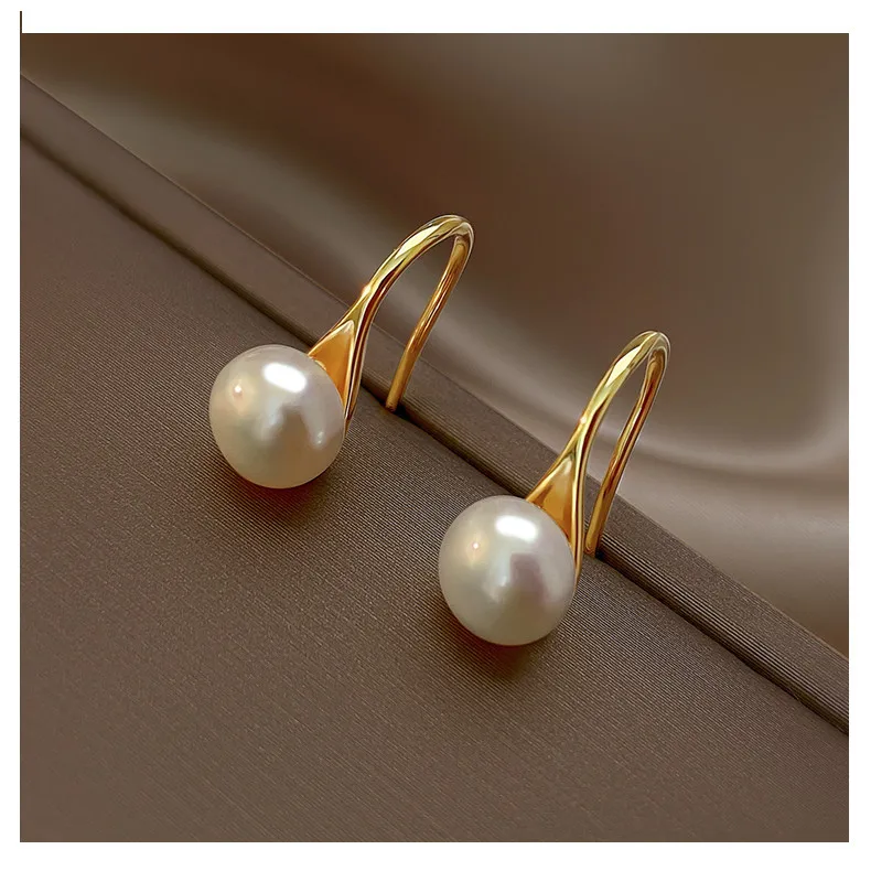 Hot Sell Trendy Simple Natural Freshwater Pearl 14K Gold Filled Ladies Stud Earrings Jewelry Not Allergic For Women Gifts - Image 6