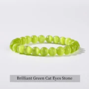 6 8 10mm Green Color Round Beaded Bracelets Women Genuine Natural Stone Elastic Rope Bracelet Yoga Healing Handstring Jewelry