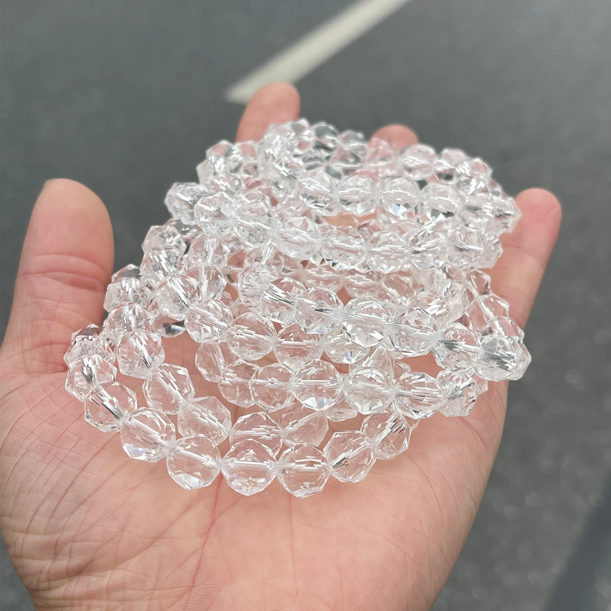 7A Luxury Natural Stone Rock Quartz Faceted Strand Bracelets for Women Fashion Simple Handmade Reiki Healing Friendship Gifts - Image 5