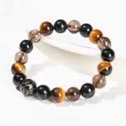 Minimalist Charm Yellow Tiger Eye Bead Bracelets Women Men Personality Natural Stone Stretch Bracelet Handstring Jewelry Gift