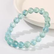 Natural Stone Blue Green Fluorite Healing Bracelets For Women Genuine Reiki Crystal Stretch Bangles Girlfriend Party Jewelry