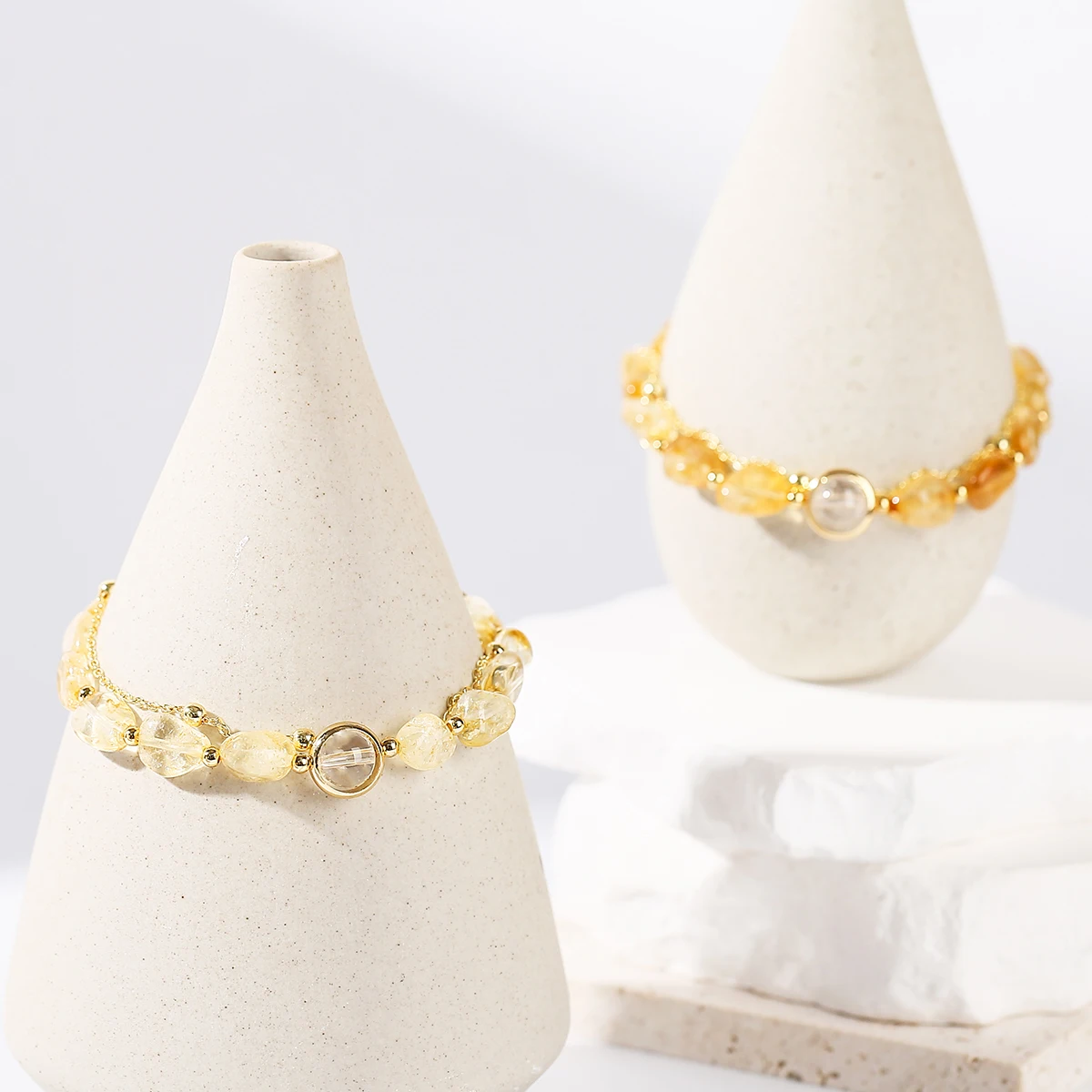 Natural Stone Citrine Irregular Bead Lucky Wealth Bracelets Women Fashion Healing Crystal Chain Bracelet Female Party Gifts - Image 5