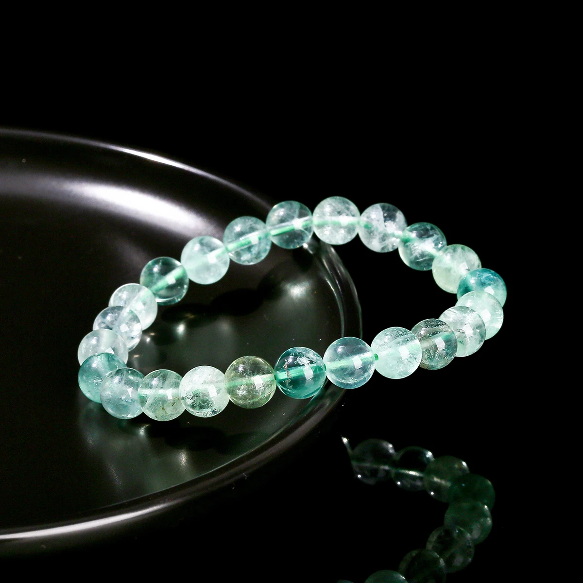 Natural Gemstone Green Fluorite Crystal Bead Bracelet for Women Men Fashion Jewelry Handmade Stretch Healing String Yoga Meditation Accessories - Image 2