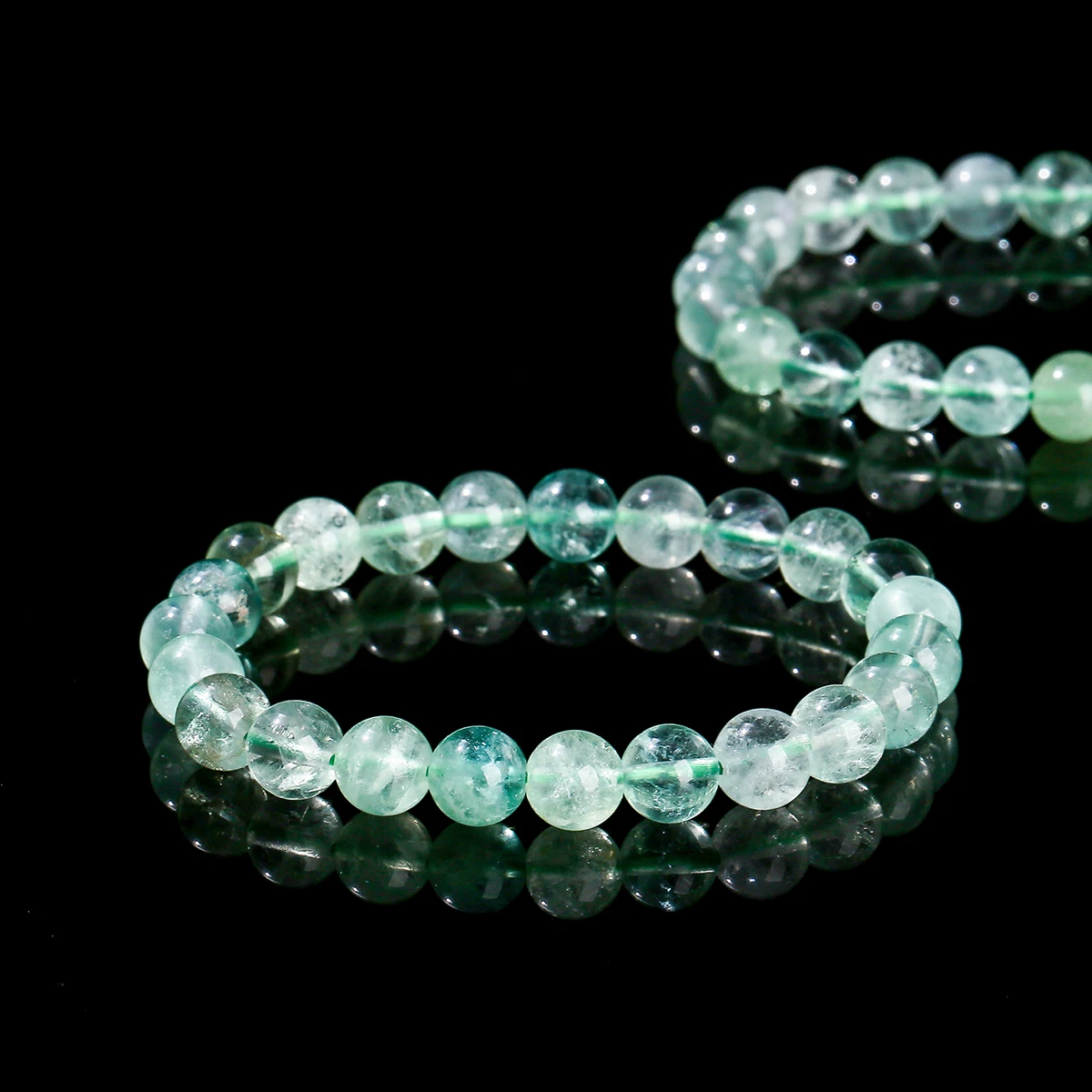 Natural Gemstone Green Fluorite Crystal Bead Bracelet for Women Men Fashion Jewelry Handmade Stretch Healing String Yoga Meditation Accessories - Image 3