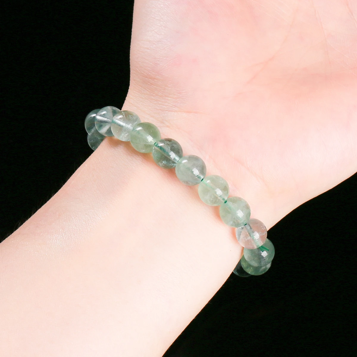 Natural Gemstone Green Fluorite Crystal Bead Bracelet for Women Men Fashion Jewelry Handmade Stretch Healing String Yoga Meditation Accessories - Image 5