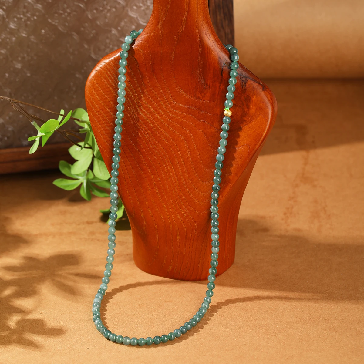 Natural Stone Guatemala Jadeite Buddha Bead Multi-Layer Bracelets Women Men Vintage All Match Yoga Meditation Elastic Necklaces - Image 2