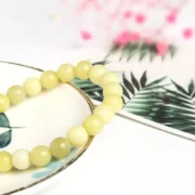 Natural Stone Ice Lemon Jasper Beads Bracelets Women Creative Yellow Stone 6 8 10 12mm Strand Bangles Fashion Jewelry Gift