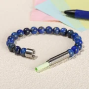 Natural Stone Stainless Steel Tube Secret Message Bracelet Women Men Cool Can Place Notes Mineral Friendship Couples Wishing Jewelry