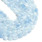 Natural Aquamarine Beads 8x12mm Rectangle Shape Beads for Jewelry Making Diy Bracelet Necklace Beading Accessories