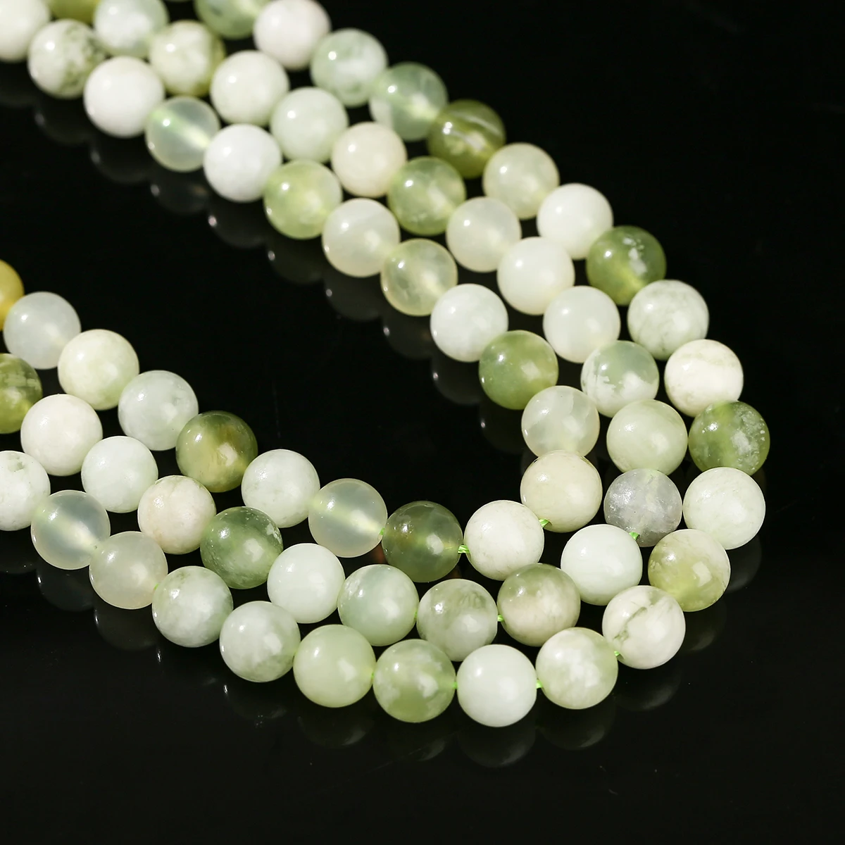 Natural Qingti Milk Xiuyu Jade Round Loose Beads for Handmade DIY Jewelry Making Bracelets Necklaces Jewelry Accessories - Image 3