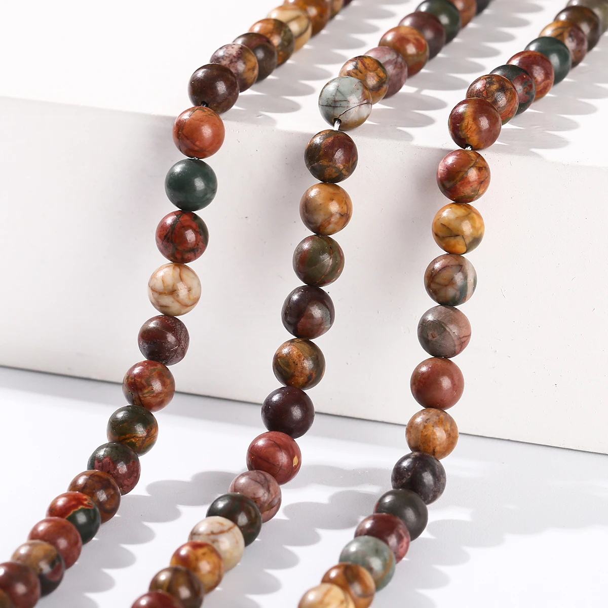 Natural Red Turquoise Stone Bead 4 6 8 10mm Round Loose Spacer Beads For Jewelry Making DIY Bracelets Necklace Accessories - Image 4