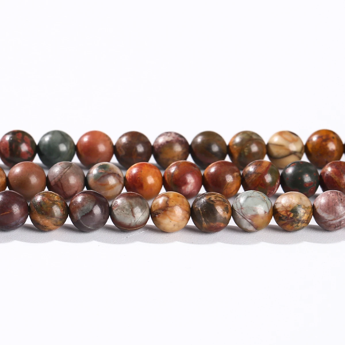 Natural Red Turquoise Stone Bead 4 6 8 10mm Round Loose Spacer Beads For Jewelry Making DIY Bracelets Necklace Accessories