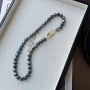 New Arrival Elegant Black Natural Freshwater Pearl 14K Gold Filled Female Beads Chain Necklace Jewelry For Women Birthday Gifts