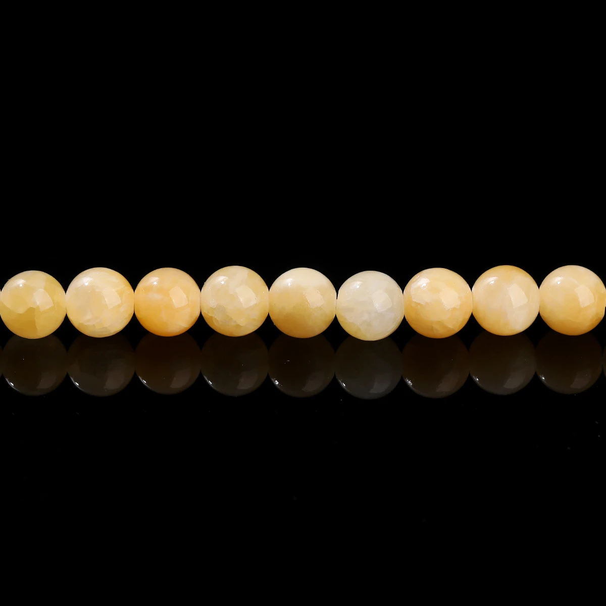 Wholesale 3A Natural Stone Yellow Jade Beads Round Loose Spacer Chalcedony for Jewelry Making DIY Bracelets Necklace Accessories - Image 6