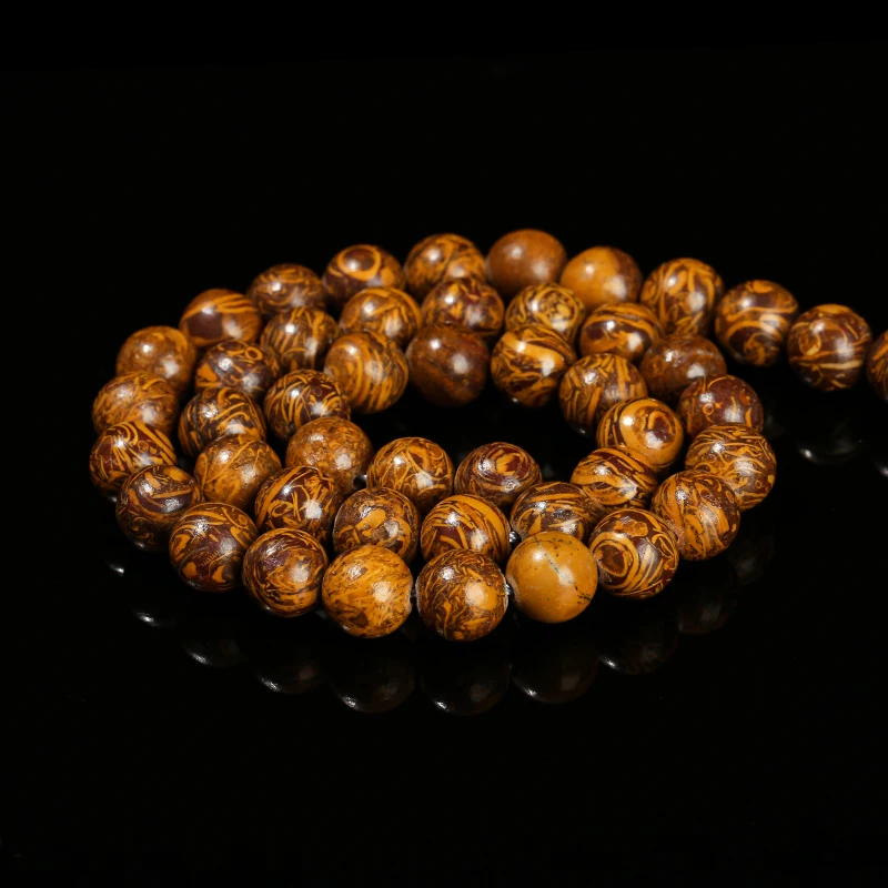 Wholesale Natural Elephant Skin Jaspers Bead Loose Spacer Round Bead For Jewelry Making DIY Handmade Necklace Bracelet Accessory - Image 6