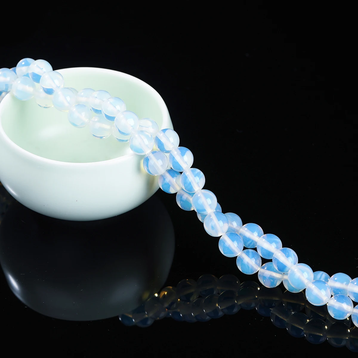 Wholesale Synthetic Opal Beads White Opal Round Loose Spacer Bead for Jewelry Making DIY Bracelet Necklace Accessories Findings - Image 2