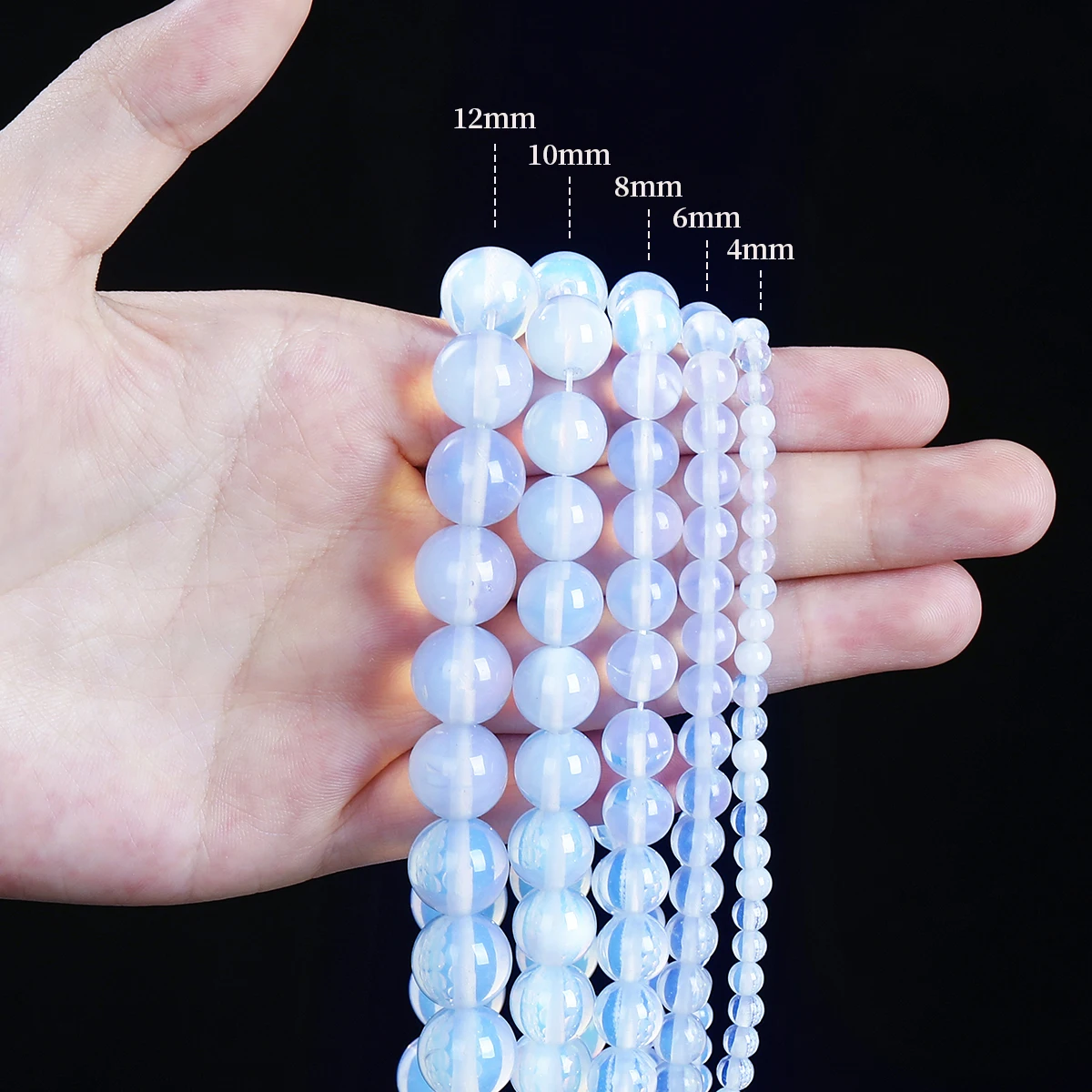 Wholesale Synthetic Opal Beads White Opal Round Loose Spacer Bead for Jewelry Making DIY Bracelet Necklace Accessories Findings - Image 4