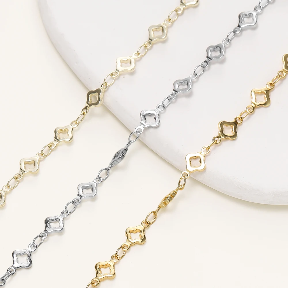 1Meter/Pack 5.5MM 14/18K Gold Plated Brass Rhombus Chain For Jewelry Making Necklace Bracelets Chain Jewelry Making Supplies - Image 4