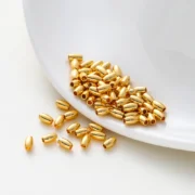 30-100Pcs 2.5-5mm 14K 18K Gold Color Plated Brass Oval Seed Beads Spacer Beads Bracelet Necklace DIY Jewelry Making Accessories