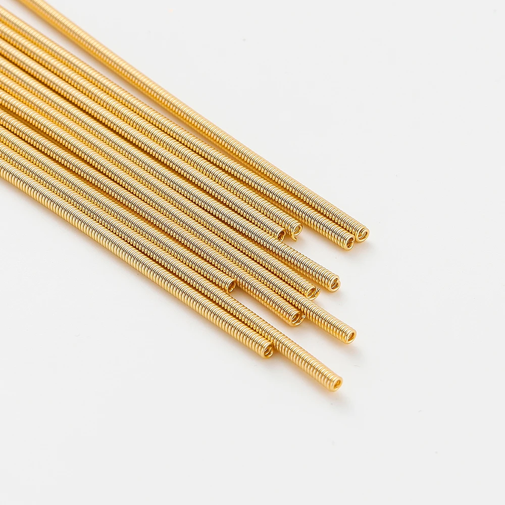 4pcs/lot 14K 18K Gold Color Plated Bracelet Spring Wire Necklace Protection Spring Wires For DIY Jewelry Making Accessories Material - Image 2