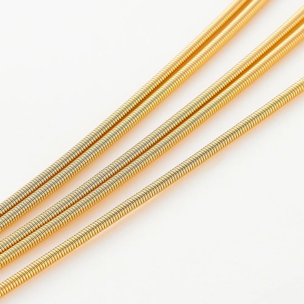 4pcs/lot 14K 18K Gold Color Plated Bracelet Spring Wire Necklace Protection Spring Wires For DIY Jewelry Making Accessories Material - Image 6