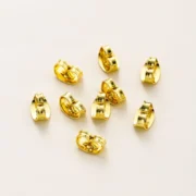 50pcs 14K/18K Gold Plated Small Size Earing Back Stopper Butterfly Earing  Plug For  DIY Jewelry Making Earing Pendant Finding