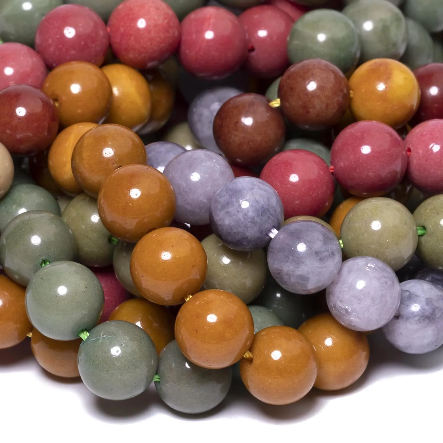 Multicolor Natural Alashan Agate Stone Beads 6mm 8mm 10mm Round Loose Spacer Beads for Jewelry Making Diy Bracelet Accessories - Image 3