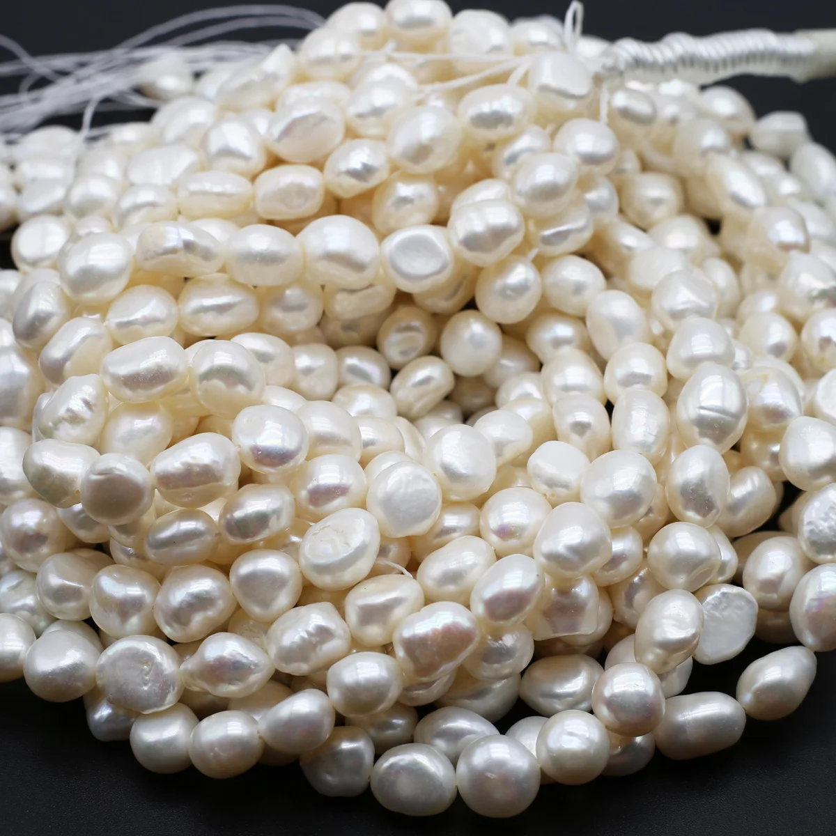 Natural Freshwater Pearl Beaded Irregular Rice Shape White Loose Spacer Beads for Jewelry Making Diy Bracelet Necklace Gifts - Image 6