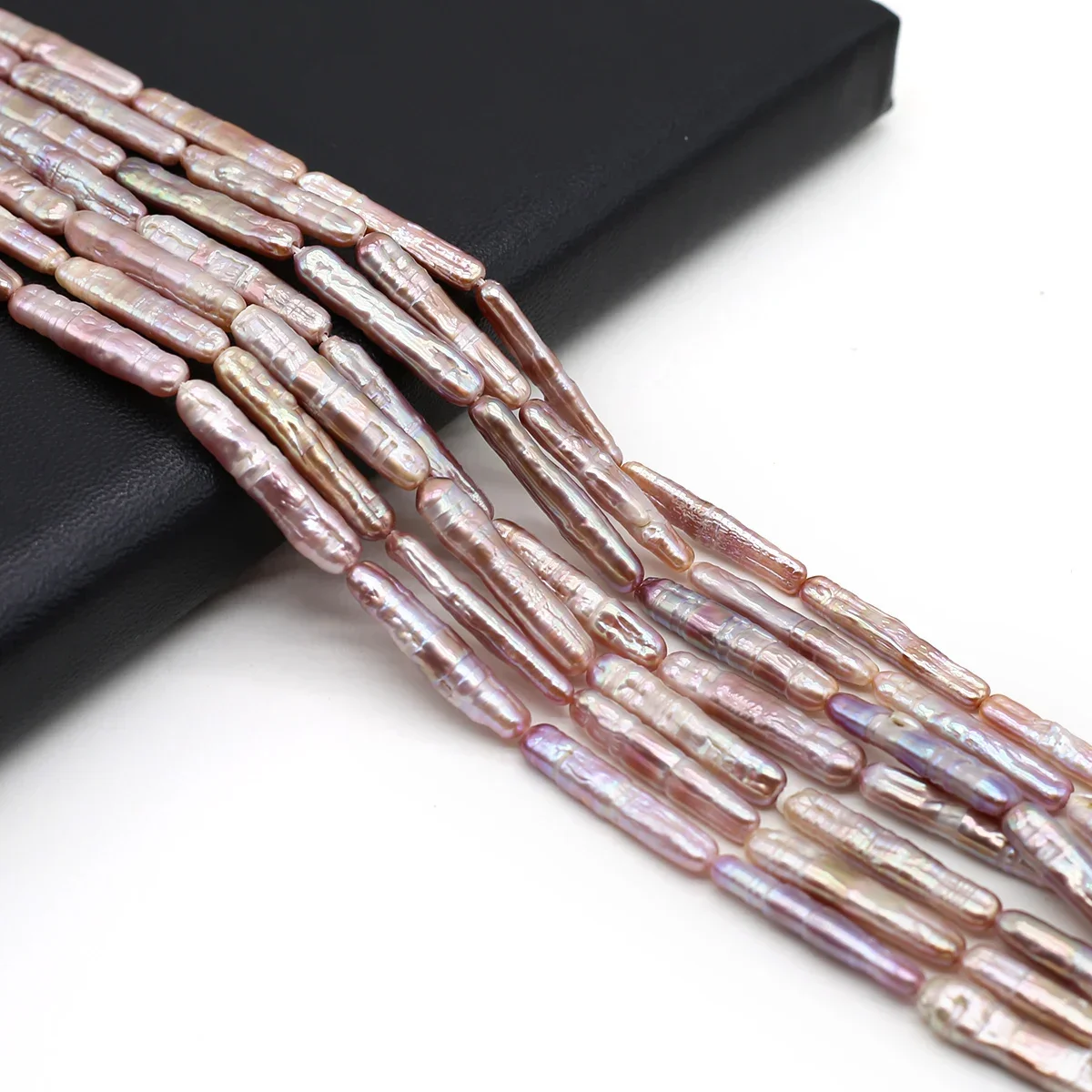 Natural Freshwater Pearl Beaded Long Strip Loose Spacer Beads for Jewelry Making Diy Bracelets Necklaces Accessories 5X20MM - Image 5