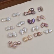 2pcs/lot Freshwater Baroque Pearl Beads Charms Heart Star Cross Irregular Shape Pendant for Earring Bracelet Necklace Hairclip DIY Jewelry Making