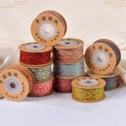 2 Rolls 1mm/1.5mm Colorful Cotton Beading Cord Tibetan Braided Rope String For DIY Bracelet Jewelry Making Findings