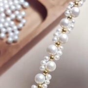 Women Cat Paw Pearl Bracelet Material Kit Natural Freshwater Pearls + S925 Silver Glod-plated Beads & Accessories For Jewelry Making