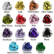 2x2mm~16x16mm  AAAAA Heart Cubic Zirconia Stone Brilliant Cut Loose CZ Synthetic Gems Beads For Jewelry DIY Making Wholesale