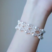 Lace Pearl Bracelet Material Kit 3mm/6mm Freshwater Pearls + S925 Silver Accessories