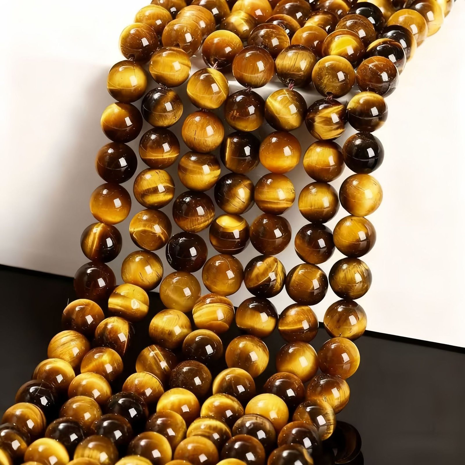 Tiger Eyes Buckle Bracelet for Men Women Material Kit 5A Natural Tiger Eye Stone + Buckle + Accessories for Jewelry Making - Image 5