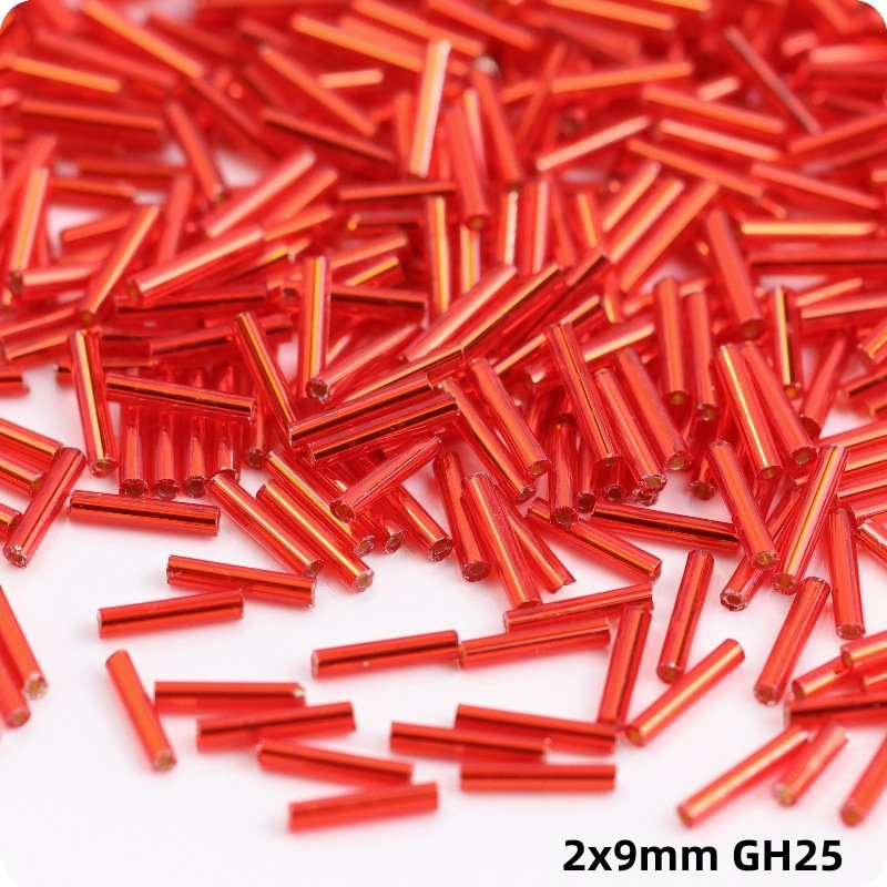 2x9mm Long Glass Beads Multicolor for Jewelry Making DIY Material Accessories 1 Pack - Image 9