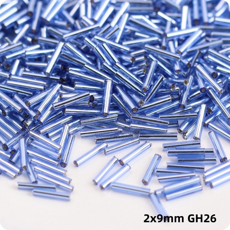 2x9mm Long Glass Beads Multicolor for Jewelry Making DIY Material Accessories 1 Pack - Image 8