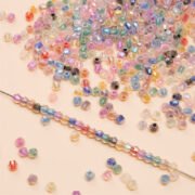 650pcs Colorful Glass Seed Spacer Beads Loose Diameter 4mm Crystal Beads For Craft Diy Necklace Bracelet Findings Jewelry Making