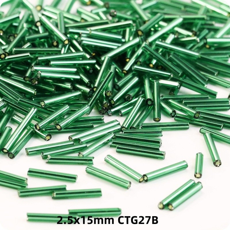 2.5x15mm Long Glass Beads Multicolor for Jewelry Making DIY Material Accessories 1 Pack - Image 2