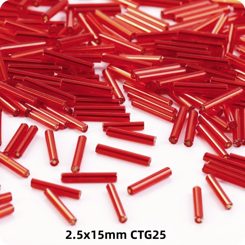 2.5x15mm Long Glass Beads Multicolor for Jewelry Making DIY Material Accessories 1 Pack - Image 9